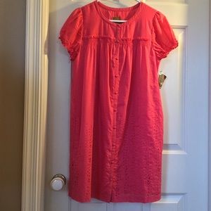 NWT Ali Ro Eyelet Dress Size 6 Pink
